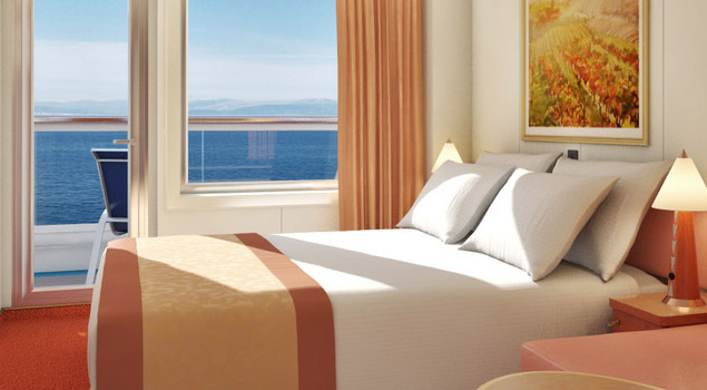 Carnival Liberty dış kabin - balkonlu Carnival Liberty dış kabin - balkonlu